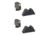 Ameriglo Tritium Front Rear Tall Suppressor Set, Black, Green