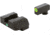 AmeriGlo Tritium Night Sights, For Glock 17/19/22 Pro i-Dot set GRN / Lime Outline ProGlo Front with single GRN Rear GL-301