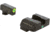 AmeriGlo Tritium Night Sights, For Glock 17/19/22 Pro i-Dot set GRN / Lime Outline ProGlo Front with single GRN Rear GL-301