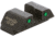 AmeriGlo Tritium Rear Sights for Glock 42/43/43X/48 w/Green Tritium 2 Dot Black Outlines .256in H .165 Sq Notch, Trooper MOS fit, GL-895R