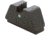 AmeriGlo Tritium Rear Sights for Glock w/Green Tritium Single Dot No Outline .451in H .165in Sq Notch, i-Dot, GL-143R