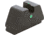 AmeriGlo Tritium Rear Sights for Glock w/Green Tritium Single Dot No Outline .451in H .165in Sq Notch, i-Dot, GL-143R
