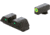 AmeriGlo Trooper Sets for Walther PDP w/Green Tritium LumiGreen Outline Front/ Green Tritium Black Outline Rear, WA-819