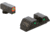 AmeriGlo Trooper Sets for Walther PDP w/Green Tritium Orange Outline Front/ Green Tritium Black Outline Rear, WA-816