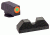 Ameriglo UC Sight Set For Glock 17/39 Green Tritium With Orange Outline Front Sight U-Notch Black Serrated Rear Sight