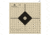 Armasight Thermal Zeroing Target, 6x6in, Beige/Black, Pack of 10, AGTGTZE010