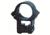 B-Square Sports Utility Weaver Aluminum 1in Rings, Low, Silver 1008627
