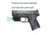 Beamshot Green Laser Sight , CR2, Green, Black, 157-94021G