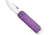 Bear and Son Knives Slip Joint Folding Knife, 1.5in, High Carbon Stainless Steel, Drop Point, Aluminum Handle, Purple, 109PL