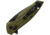 Bear &amp; Son Cutlery OD Zytel Serrated Folding Knife, 4.25in Closed, 3.25in Black Oxide Partially Serrated D2 Tool Steel Blade, OD Green Zytel Handle, MC-950-OD7-BSR