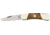 Bear &amp; Son Lockback Fold Knife 3 1/8in closed, 1095 Carbon Steel clip Blade, Walnut Handle BCC226