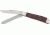 Bear &amp; Son Mini Trapper Fold Knife, SS clip and spey Blades, RoseWood Handle BC207R