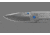 Benchmade 748 Narrows Folding Knife, 3.43in, M390 58-61HRC, Plain Drop Point, Raw Titanium, 748