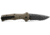 Benchmade Claymore Automatic Folding Knife, 3.6in, CPM-D2 Tool Steel, Drop Point Blade, Textured Grivory With SS Liners Ranger Green Handle, 9070SBK-1