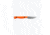 Benchmade Flyway Fixed Blade Knife, 2.7in, CPM-154 Stainless Steel, Straight Back Blade, G10, Orange Handle, 15700