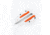 Benchmade Flyway Fixed Blade Knife, 2.7in, CPM-154 Stainless Steel, Straight Back Blade, G10, Orange Handle, 15700