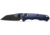 Benchmade Full Immunity Folding Knife, 2.5in, CPM-M4 Cobalt Black Cerakote, Wharncliffe Blade, Crater Blue Aluminum Handle, 290BK