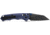 Benchmade Full Immunity Folding Knife, 2.5in, CPM-M4 Cobalt Black Cerakote, Wharncliffe Blade, Crater Blue Aluminum Handle, 290BK