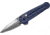 Benchmade Lowden Folding Knife, 2.79in, M390 Stainless Steel, Spear-Point, 6061-T6 Aluminum, Crater Blue, 491