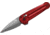 Benchmade Lowden Folding Knife, 2.79in, M390 Stainless Steel, Spear-Point, 6061-T6 Aluminum, Phoenix Red, 491GY-01