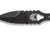 Benchmade Mini SOCP Fixed Blade Knife, 2.22in 440C Stainless Steel Spear Point Blade, Stainless Steel, Black Costed Handle, 177BK