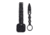 Benchmade Mini SOCP Fixed Blade Knife, 2.22in 440C Stainless Steel Spear Point Blade, Stainless Steel, Black Costed Handle, 177BK