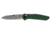 Benchmade Osborne Satin Automatic Folding Knife, 3.4 in, Reverse Tanto, Olive Handle, Green, 9400