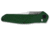 Benchmade Osborne Satin Automatic Folding Knife, 3.4 in, Reverse Tanto, Olive Handle, Green, 9400