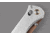 Benchmade Seven Ten Folding Knife, 4in, CPM-S90V Stainless Steel, Recurve Drop Point Blade, 6061-T6 Anodized Aluminum, Gray Aluminum Handle, 710FE-24