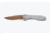 Benchmade Seven Ten Folding Knife, 4in, CPM-S90V Stainless Steel, Recurve Drop Point Blade, 6061-T6 Anodized Aluminum, Gray Aluminum Handle, 710FE-24