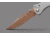 Benchmade Seven Ten Folding Knife, 4in, CPM-S90V Stainless Steel, Recurve Drop Point Blade, 6061-T6 Anodized Aluminum, Gray Aluminum Handle, 710FE-24