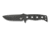 Benchmade Sibert Adamas Chord Fixed Blade Knife, 4.2in CPM-CruWear Steel Drop Point Black Coated Blade, Steel Handle, 375BK-1