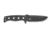 Benchmade Sibert Adamas Chord Fixed Blade Knife, 4.2in CPM-CruWear Steel Drop Point Black Coated Blade, Steel Handle, 375BK-1