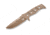 Benchmade Sibert Adamas Chord Fixed Blade Knife, 4.2in CPM-CruWear Steel Drop Point Flat Earth Coated Blade, Steel Handle, 375FE-1