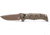 Benchmade Sibert Mini Auto Adamas Automatic Folding Knife, 3.25in, CPM MagnaCut, Drop Point, OD Green G10 Handle, 2730FE-2
