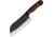 Benjamin 030 Camp Cleaver Knife, 11.75in Overall, 7in, Stainless Steel Blade, Brown Wood Handle, Leather Sheath, BK-A030