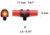 Beretta Green Heart Standard Shotgun Sight - Long, 4X17mm, 2.6mm, Red/Green, E01589