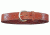 Bianchi B9 Fancy Stitched Belt - Plain Tan/Suede, Brass 12297
