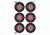 Birchwood Casey Dirty Bird Multiple Bull's-Eye Targets 12x18 Inches 8 Per Package, BC-35705