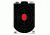 Birchwood Casey Dirty Bird Paper Silhouette Target Black/Red 12x18 Inch 100 Per Package