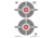 Birchwood Casey Eze-Scorer 12X18in Double Bulls Pack 100 Targets, BC-37061