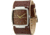 Black Dice Flow Men's Watch - Brown/Yellow Dial, Brown Leather Strap BLABD-002-02