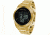 Black Dice Slick Men's Watch - Black Display, Gold Case and Wristband BLABD-061-03