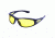 Black Rhino Stainless Safety Glasses, Yellow 10006