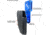 Black Scorpion Outdoor Gear Pro Heavy Duty Competition Holster, Right Hand, GLOCK 34/ 35, 5.31in Barrel, 1.5 - 1.75in Belts, Kydex/ 6066 Aluminum, Carbon Fiber/Blue, HCD3-USPSABS-GL34CFRH