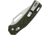 Blackfire Pivot Lock Folding Knife, 4in Closed, 3in Satin D2 Tool Steel Tanto Blade, Green Nylon Handle, OGK001GNB
