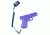 BlackHawk Tactical Pistol Lanyard/ Single Swivel 90TPL2BK