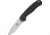 Blue Ridge Knives Avispa Black Handle Satin Knife, Black/Satin BRK1301
