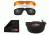 Bobster Enforcer Sunglasses, Black Frame w/ Smoke, Amber, and Clear Lenes