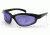 Bobster Fat Boy Sunglass, Blk Frame, Smoked Blue Mirror Lenses EFB001SB